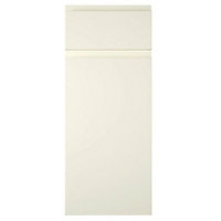 Cooke & Lewis Appleby High Gloss Cream Drawerline door & drawer front, (W)300mm (H)715mm (T)22mm