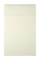 Cooke & Lewis Appleby High Gloss Cream Drawerline door & drawer front, (W)500mm (H)715mm (T)22mm