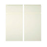 Cooke & Lewis Appleby High Gloss Cream Fixed frame Cabinet door, (W)925mm (H)720mm (T)22mm