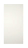 Cooke & Lewis Appleby High Gloss Cream Fridge/Freezer Cabinet door (W)600mm (H)1197mm (T)22mm