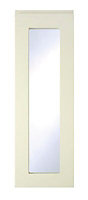 Cooke & Lewis Appleby High Gloss Cream Tall glazed Cabinet door (W)300mm (H)895mm (T)22mm