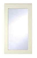 Cooke & Lewis Appleby High Gloss Cream Tall glazed Cabinet door (W)500mm (H)895mm (T)22mm