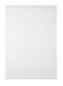Cooke & Lewis Appleby High Gloss White Drawer front (W)500mm, Set of 3