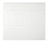 Cooke & Lewis Appleby High Gloss White Drawer front (W)800mm, Set of 3