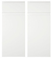 Cooke & Lewis Appleby High Gloss White Drawerline Cabinet door (H)720mm (T)22mm