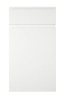 Cooke & Lewis Appleby High Gloss White Drawerline door & drawer front, (W)400mm (H)715mm (T)22mm