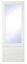 Cooke & Lewis Appleby High Gloss White Glazed Tall dresser door & drawer front, (W)500mm (H)1333mm (T)22mm