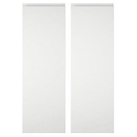 Cooke & Lewis Appleby High Gloss White Tall corner Cabinet door (W)250mm (H)895mm (T)22mm, Set of 2