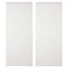 Cooke & Lewis Appleby High Gloss White Wall corner Cabinet door (W)250mm (H)715mm (T)22mm, Set of 2