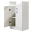 Cooke & Lewis Ardenno Gloss White Vanity & toilet unit