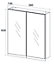 Cooke & Lewis Ardesio Bodega grey Mirrored Cabinet (W)564mm (H)627mm