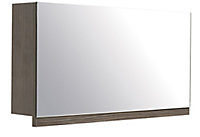 Cooke & Lewis Ardesio Bodega grey Mirrored Cabinet (W)750mm (H)400mm