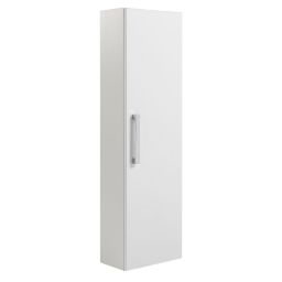 Cooke & Lewis Ardesio Gloss White Single door Wall-mounted Tall Tall storage unit (W)350mm (H)1200mm