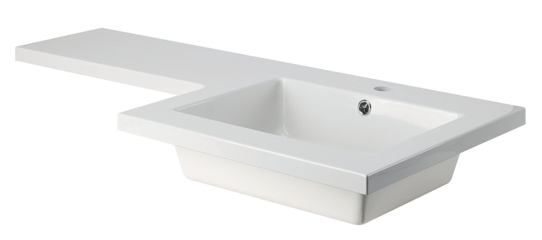 Cooke & Lewis Ardesio White Basin (W)107cm