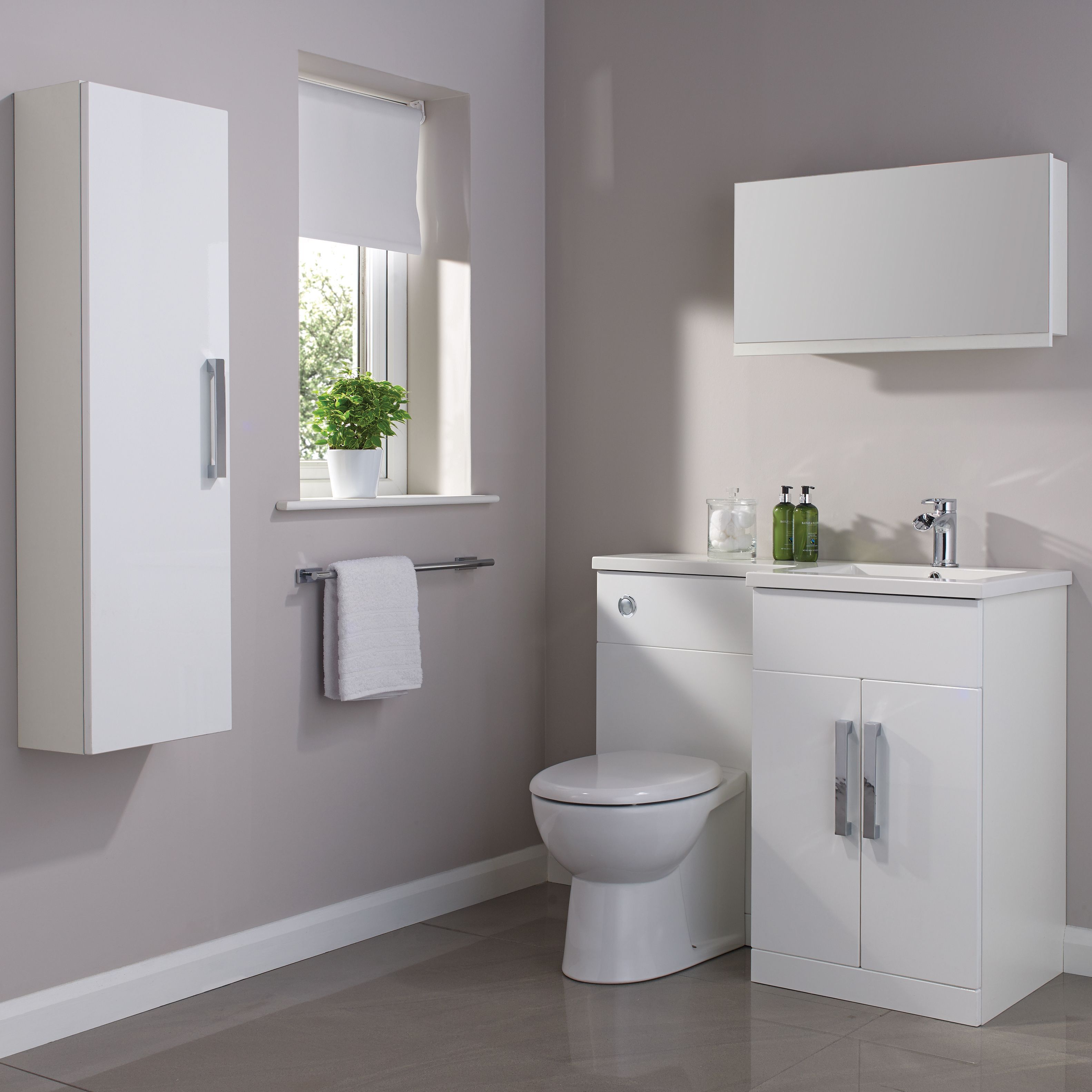 Cooke & Lewis Ardesio White Basin (W)107cm