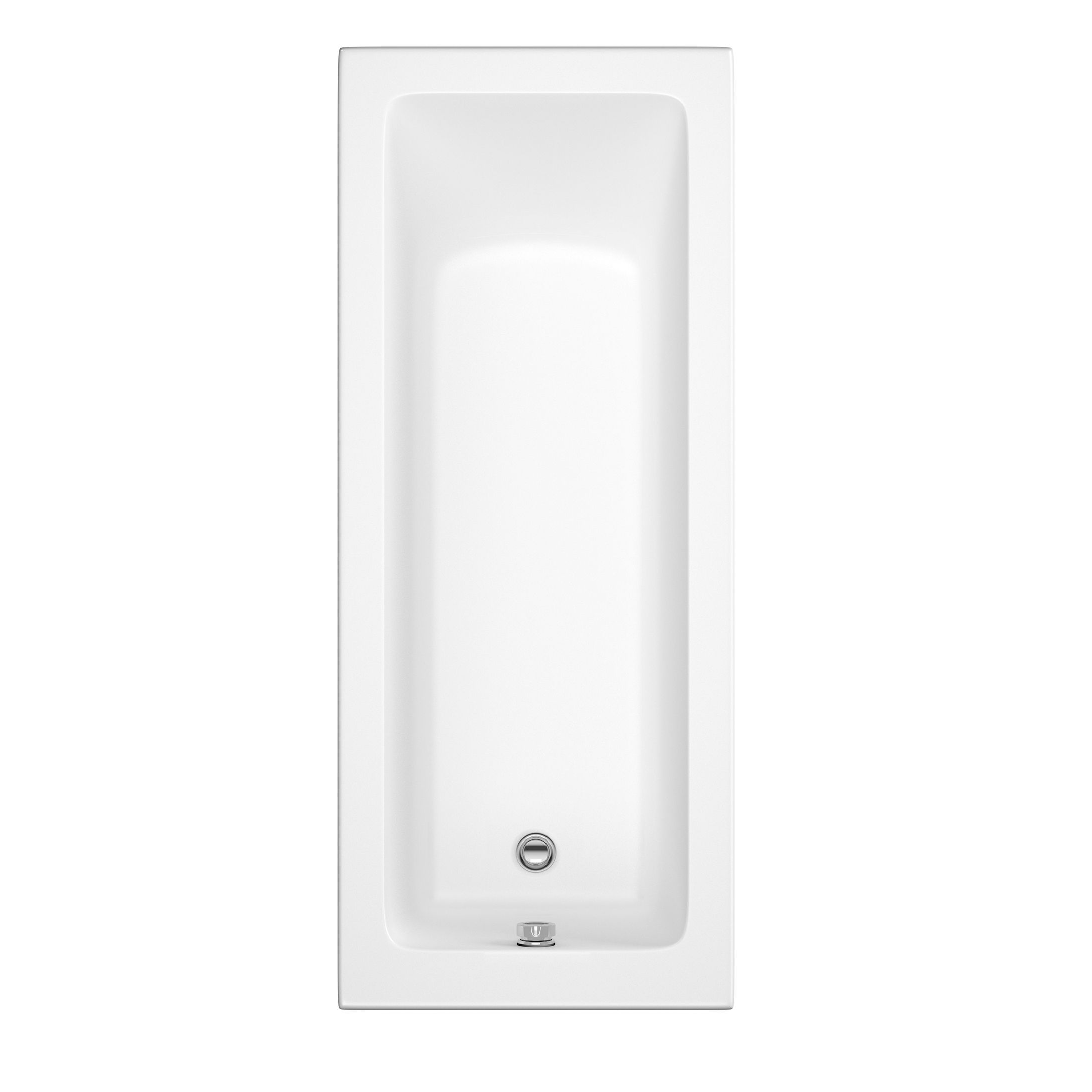 Cooke & Lewis Arezzo Acrylic Rectangular Straight Bath (L)1700mm (W