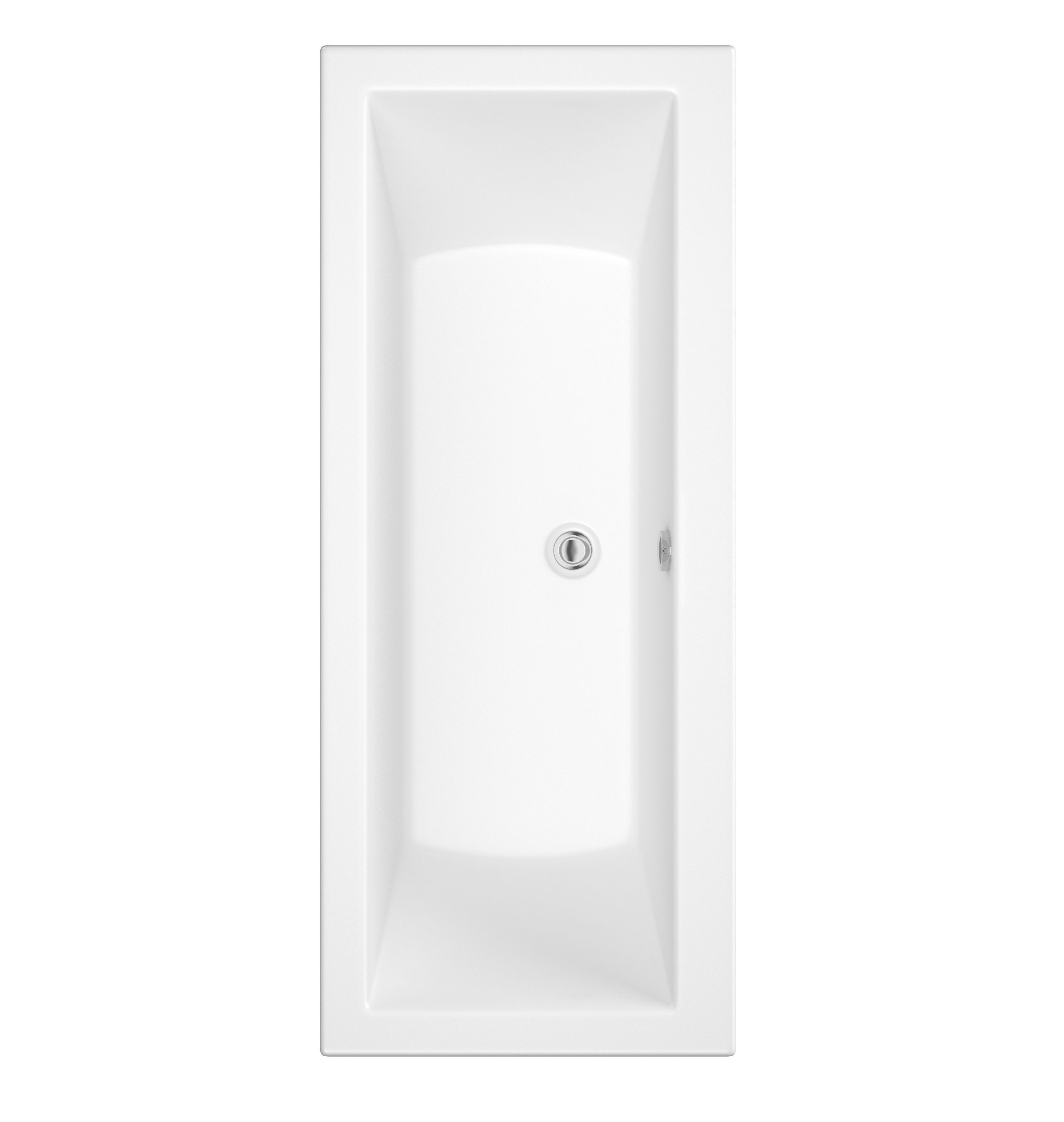 Cooke Lewis Arezzo Acrylic Rectangular Straight Bath L 1700mm