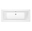 Cooke & Lewis Arezzo Reversible Acrylic Straight Bath & wellness system set, (L)1700mm (W)750mm