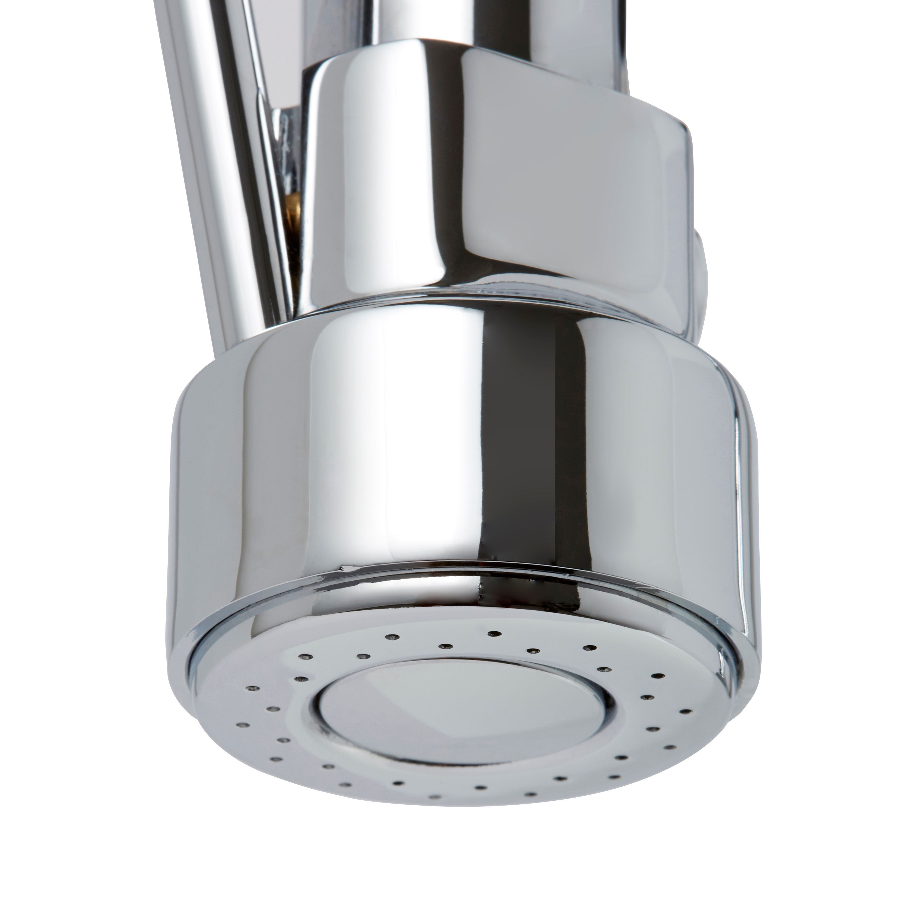 Cooke & Lewis Bilbrough Chrome effect Kitchen Side lever spring neck Tap