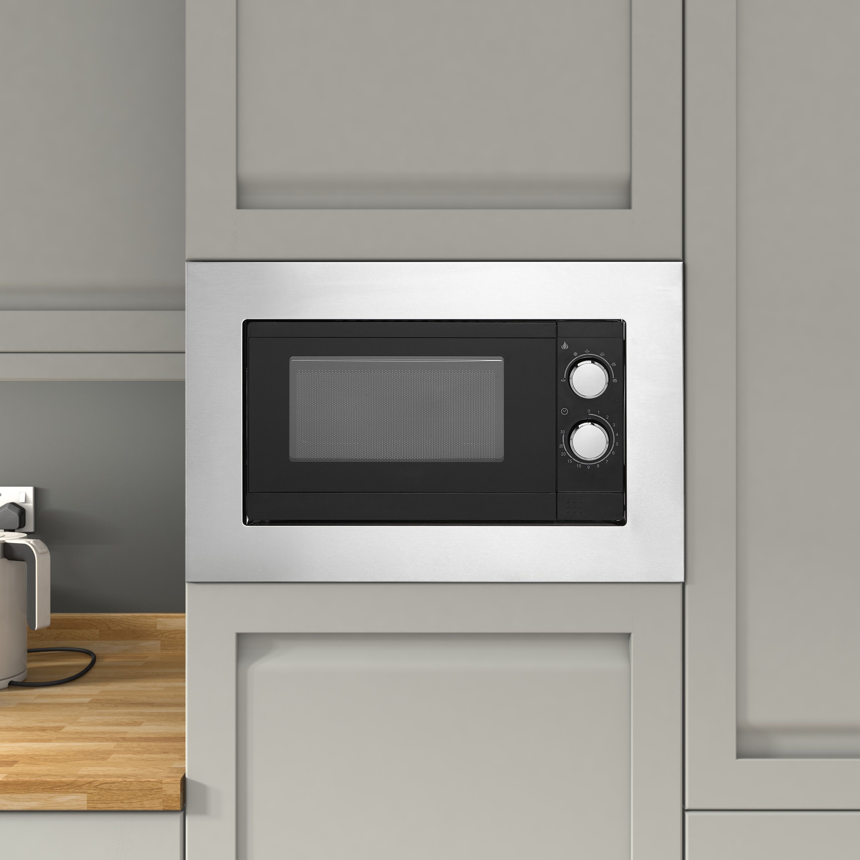 Cooke & Lewis BIMW20LUK 20L Built-in Microwave - Matt black
