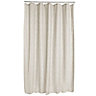 Cooke & Lewis Blanka Grey Textured Shower curtain (L)2000mm