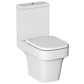 Cooke & Lewis Caldaro Contemporary Close-coupled Toilet set with Soft close seat
