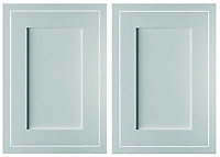 Cooke & Lewis Carisbrooke Blue Framed Cabinet door (W)600mm, Set of 2
