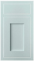 Cooke & Lewis Carisbrooke Blue Framed Drawerline door & drawer front, (W)400mm (H)720mm (T)22mm