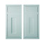 Cooke & Lewis Carisbrooke Blue Framed Fixed frame Cabinet door, (W)925mm (H)720mm (T)22mm