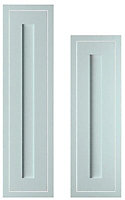 Cooke & Lewis Carisbrooke Blue Framed Tall Cabinet door (W)300mm, Set of 2