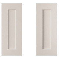 Cooke & Lewis Carisbrooke Cashmere Base corner Cabinet door (W)925mm (H)720mm (T)20mm, Set of 2
