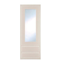 Cooke & Lewis Carisbrooke Cashmere Glazed Tall dresser door & drawer front, (W)500mm (H)1333mm (T)20mm