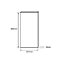 Cooke & Lewis Carisbrooke Cashmere Tall Cabinet door (W)400mm (H)895mm (T)20mm