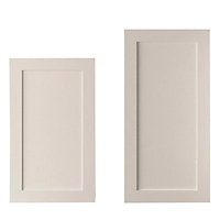 Cooke & Lewis Carisbrooke Cashmere Tall Cabinet door (W)600mm (H)2092mm (T)20mm, Set of 2