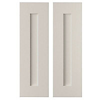 Cooke & Lewis Carisbrooke Cashmere Wall corner Cabinet door (W)250mm (H)715mm (T)20mm, Set of 2