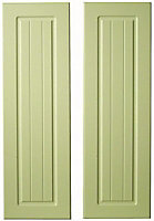 Cooke & Lewis Carisbrooke Green Framed Cabinet door (W)300mm, Set of 2