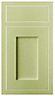 Cooke & Lewis Carisbrooke Green Framed Drawerline door & drawer front, (W)450mm (H)720mm (T)22mm
