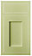 Cooke & Lewis Carisbrooke Green Framed Drawerline door & drawer front, (W)450mm (H)720mm (T)22mm