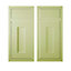 Cooke & Lewis Carisbrooke Green Framed Fixed frame Cabinet door, (W)925mm (H)720mm (T)22mm