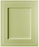 Cooke & Lewis Carisbrooke Green Framed Fridge/Freezer Cabinet door (W)600mm