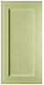 Cooke & Lewis Carisbrooke Green Framed Fridge/Freezer Cabinet door (W)600mm
