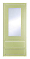 Cooke & Lewis Carisbrooke Green Framed Glazed door & drawer front, (W)500mm (H)1162mm (T)22mm