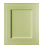 Cooke & Lewis Carisbrooke Green Framed Integrated appliance Cabinet door (W)600mm