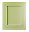 Cooke & Lewis Carisbrooke Green Framed Integrated appliance Cabinet door (W)600mm