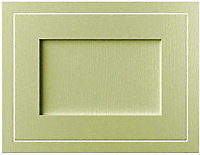 Cooke & Lewis Carisbrooke Green Framed Integrated extractor fan Cabinet door (W)600mm