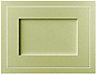 Cooke & Lewis Carisbrooke Green Framed Integrated extractor fan Cabinet door (W)600mm