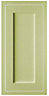 Cooke & Lewis Carisbrooke Green Framed Tall Cabinet door (W)450mm
