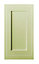 Cooke & Lewis Carisbrooke Green Framed Tall Cabinet door (W)500mm