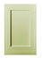 Cooke & Lewis Carisbrooke Green Framed Tall Cabinet door (W)600mm