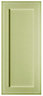 Cooke & Lewis Carisbrooke Green Framed Tall fridge/Freezer Cabinet door (W)600mm